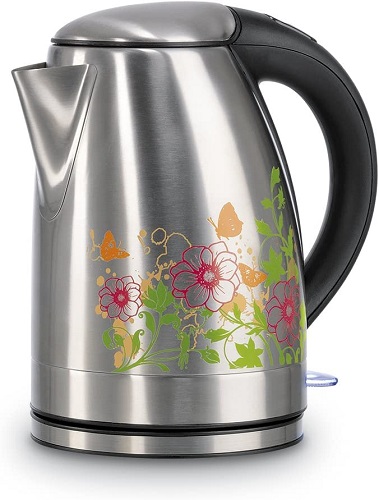 Gourmetmaxx Wasserkocher mit Farbwechsel Effekt Edelstahl Gourmetmaxx Wasserkocher mit Farbwechsel Effekt Edelstahl